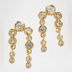 Alexis Bittar Asterales Gold Arched Post Earrings